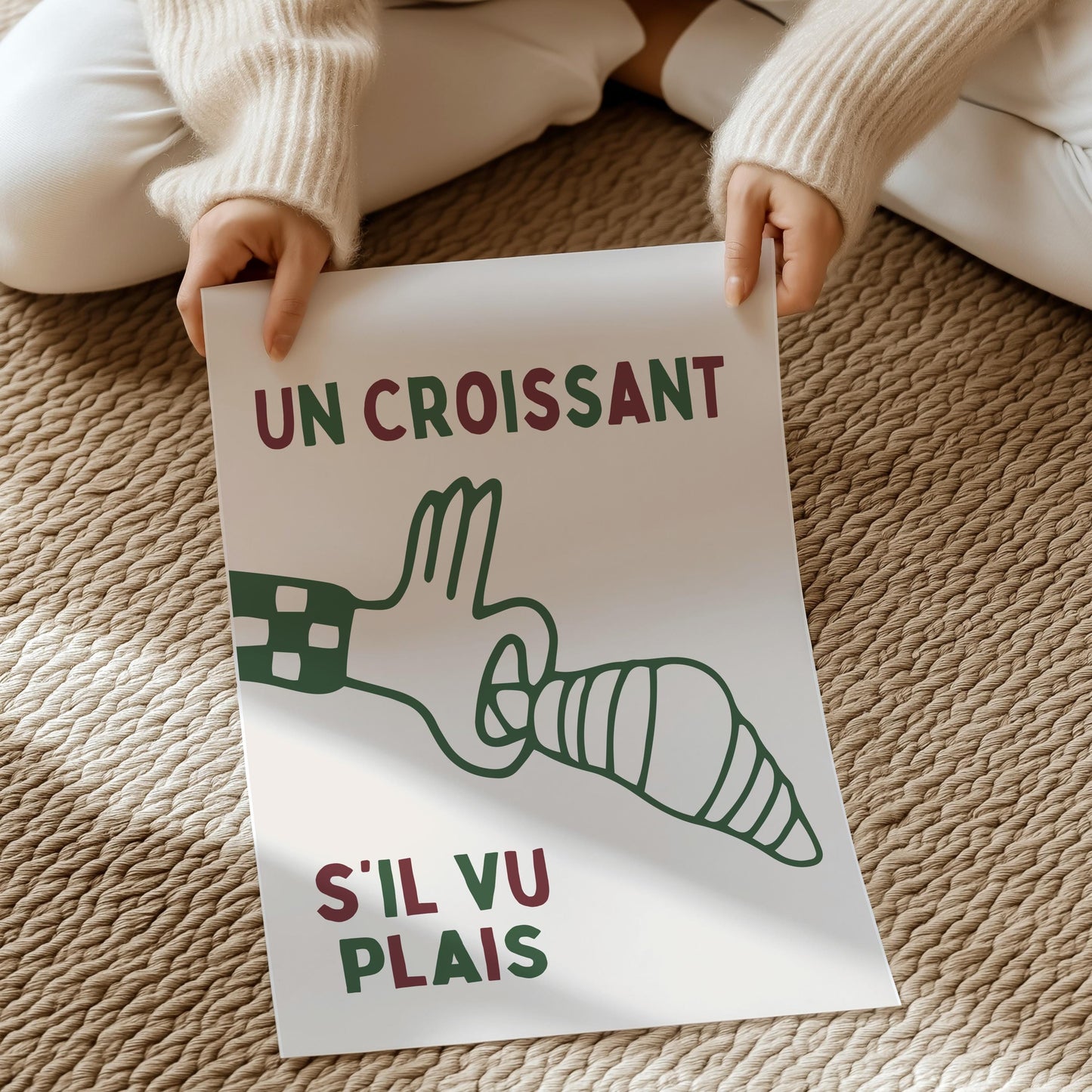 Un Croissant, s’il vu plais. | UNFRAMED PRINT