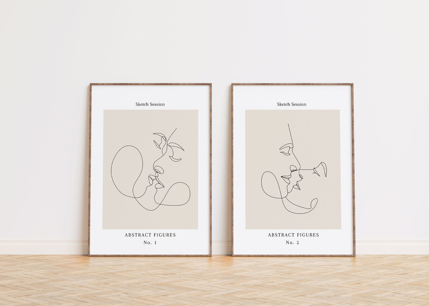 Minimalist Wall art | Set of 2 | UNFRAMED PRINTS
