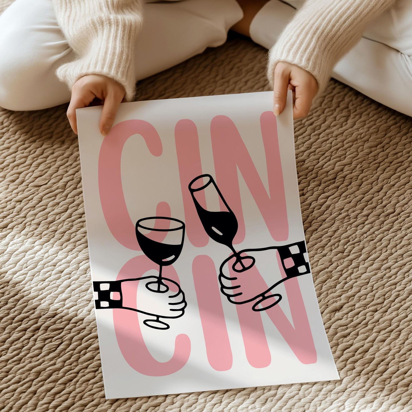 Cin Cin Print | UNFRAMED PRINT