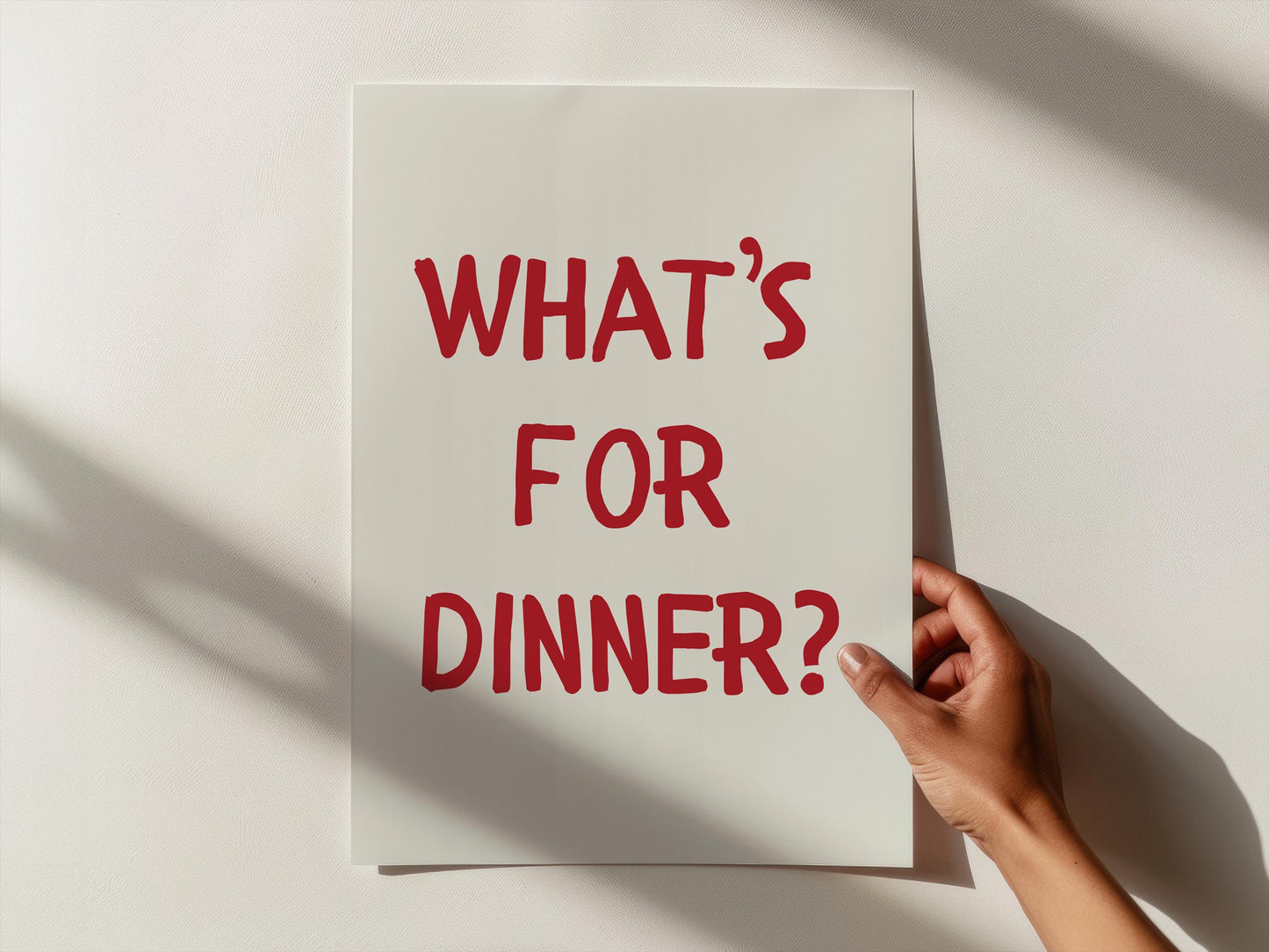 What's for dinner? | UNFRAMED PRINT