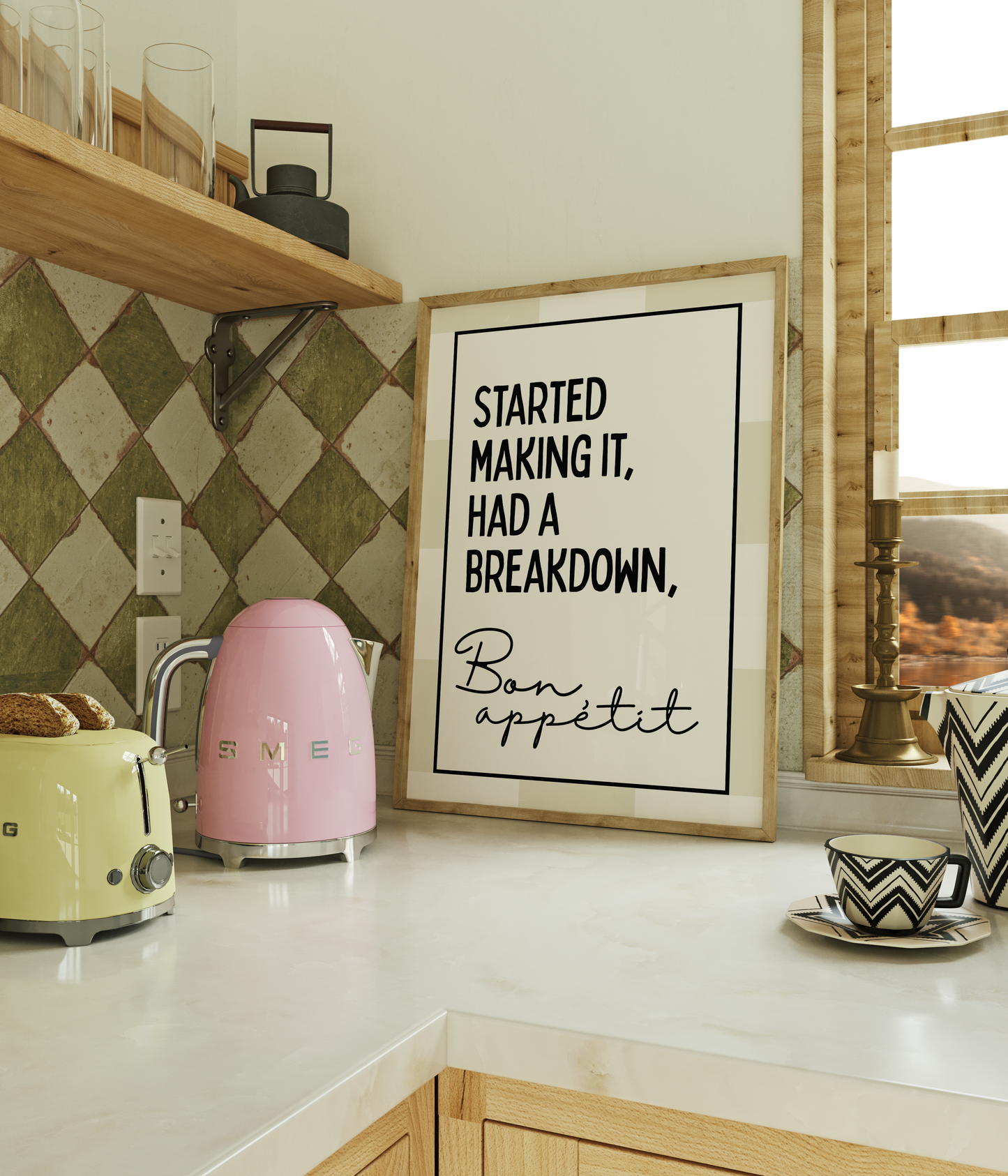 Started making it, had a breakdown, Bon Appetit | UNFRAMED PRINT