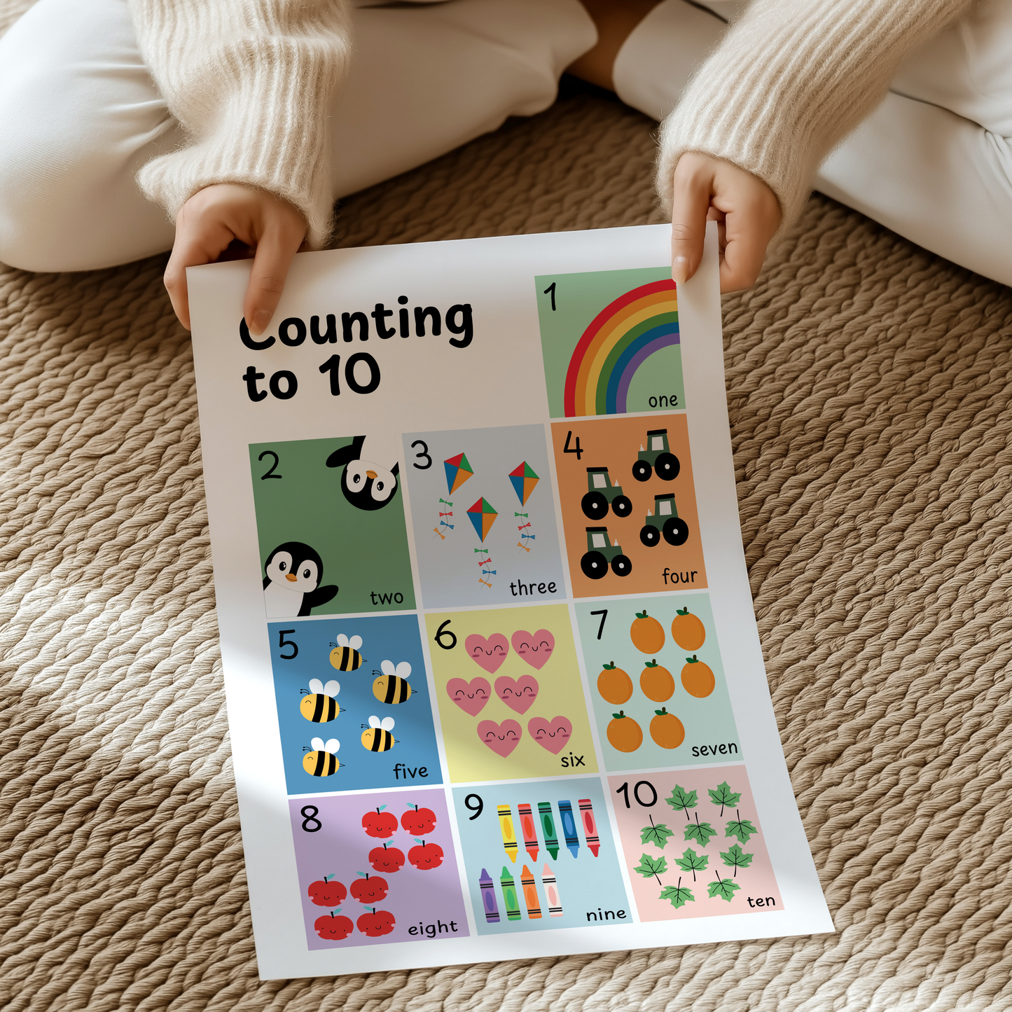 Alphabet and Counting set (Unframed prints)