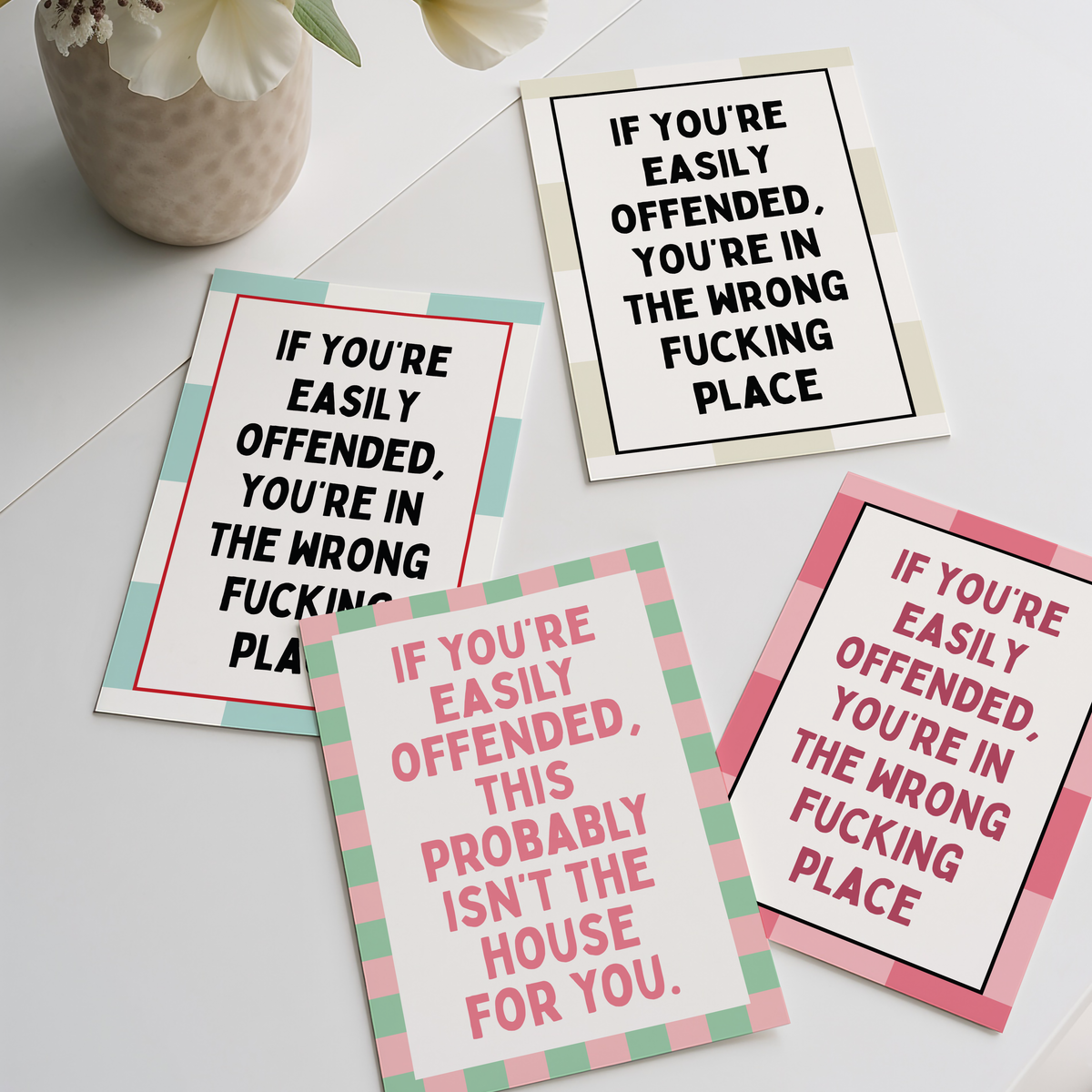 If you're easily offended, this might not be the house for you | UNFRAMED PRINT