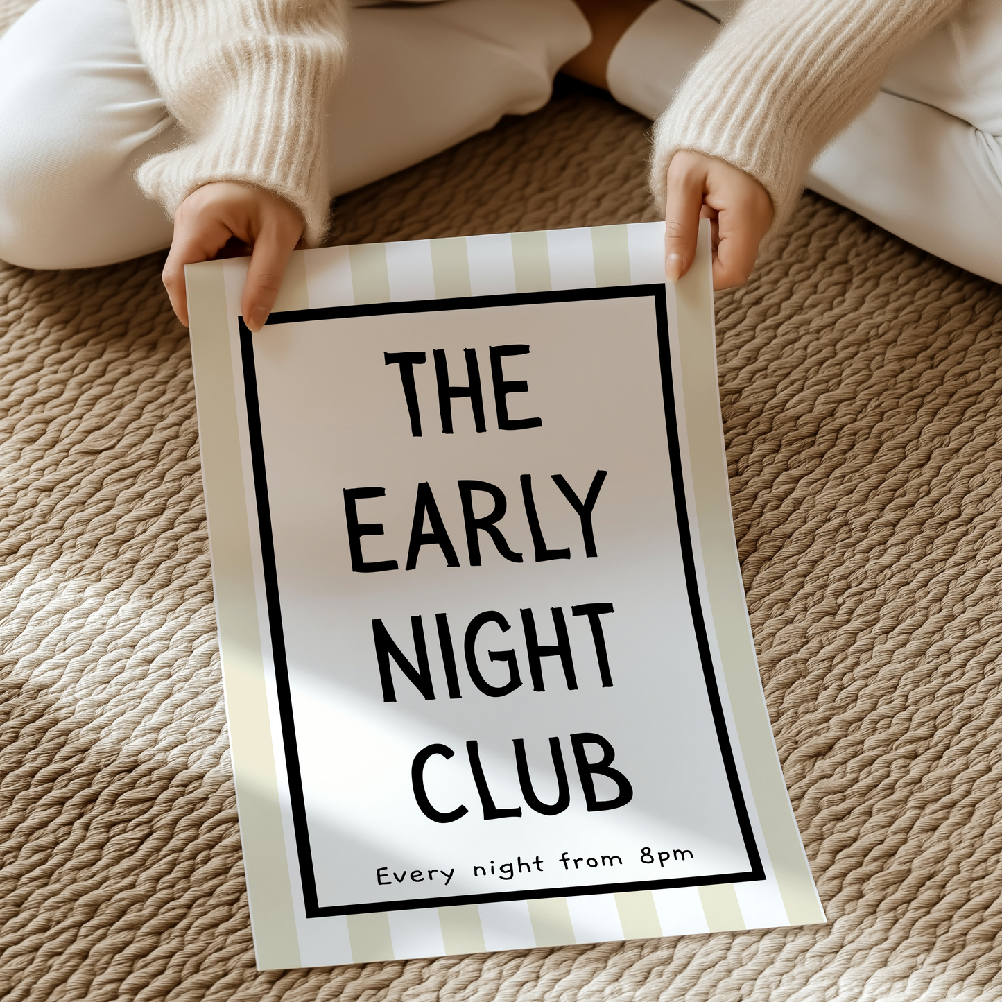 The early night club. Every night from 8pm | UNFRAMED PRINT