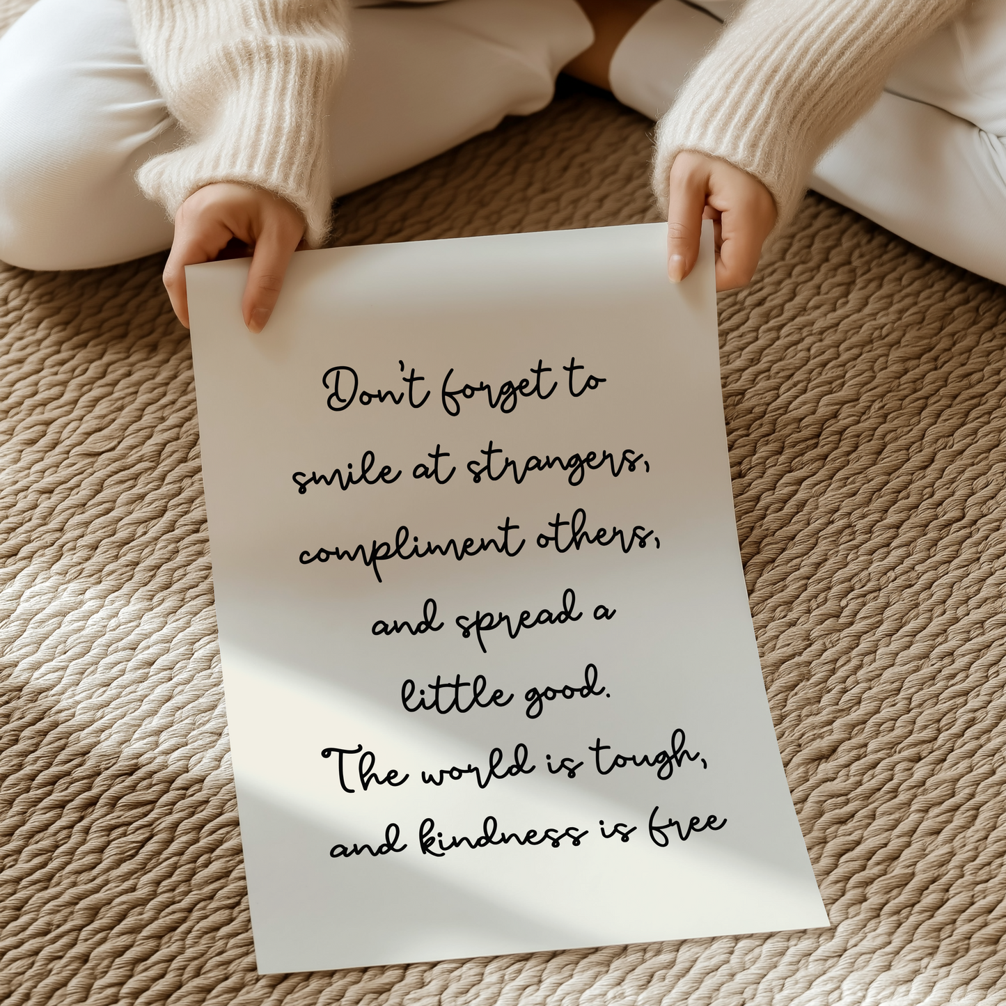 Kindness is free | UNFRAMED PRINT