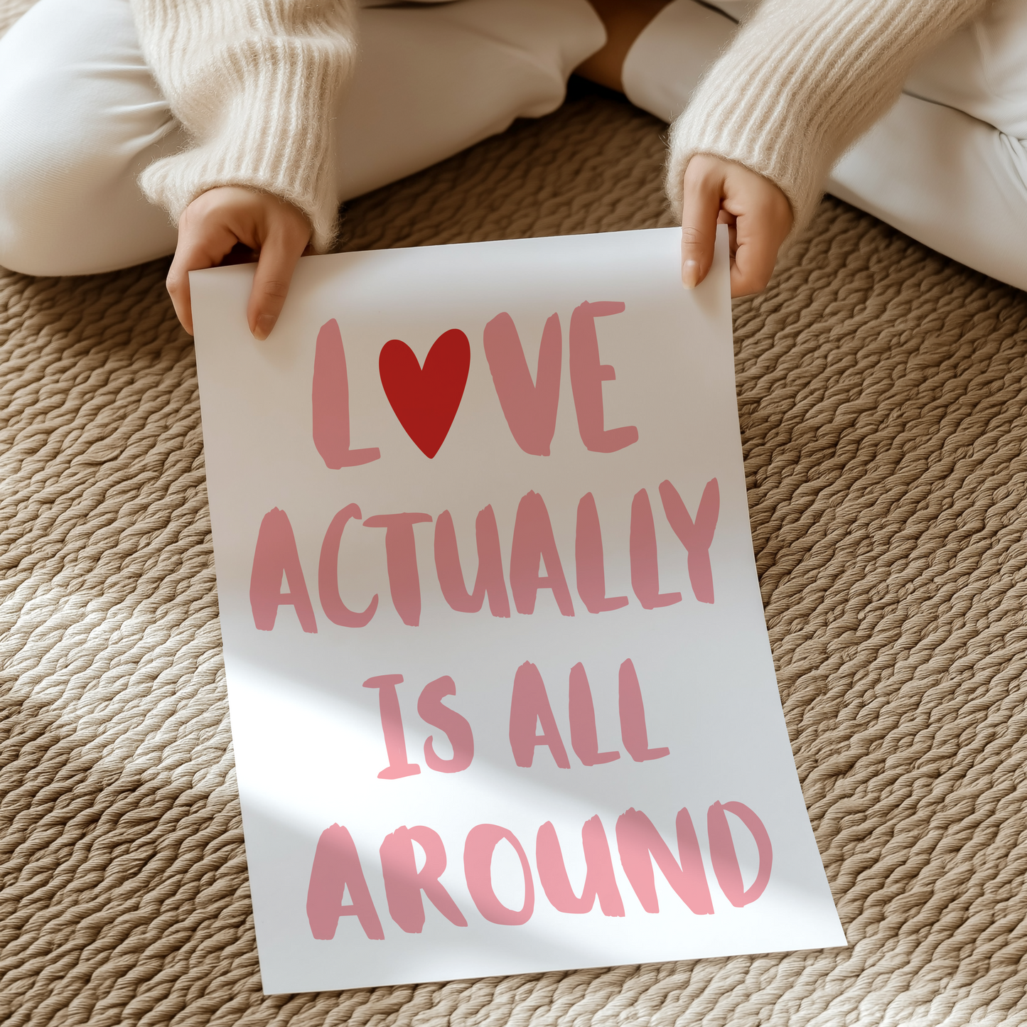 Love actually is all around | UNFRAMED PRINT