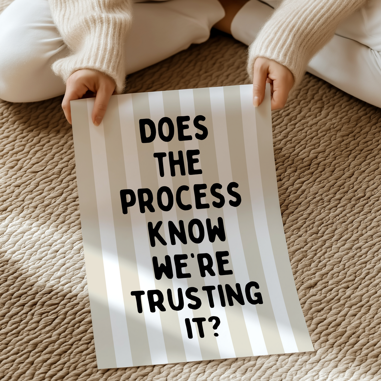 Does the process know we're trusting it? | UNFRAMED PRINT