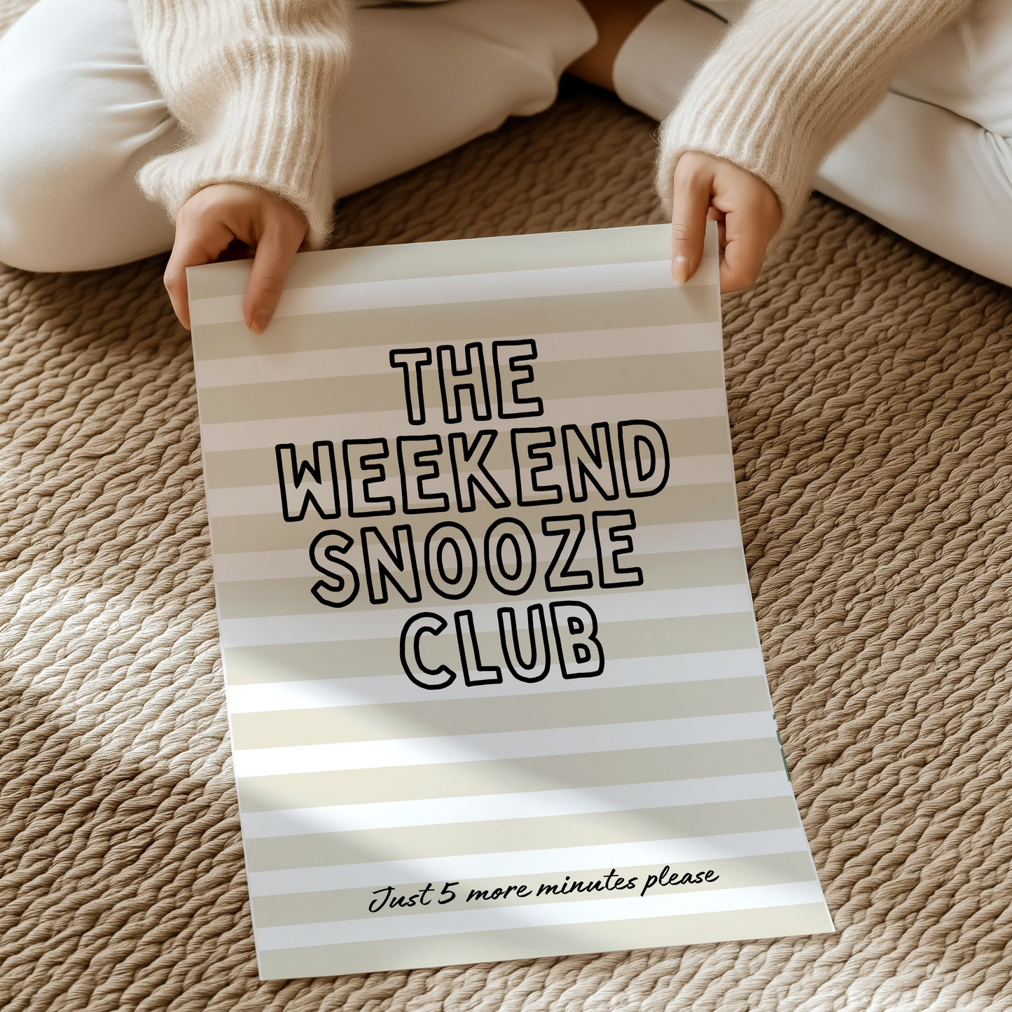 The weekend snooze club | UNFRAMED PRINT