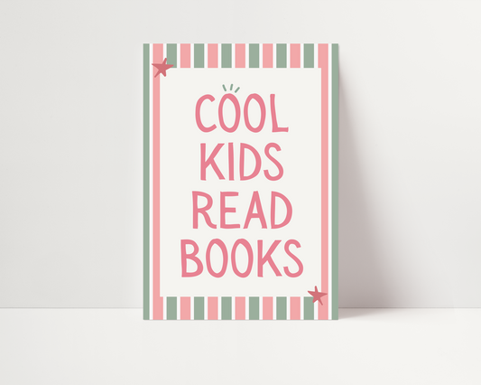 Cool kids read books | UNFRAMED PRINT