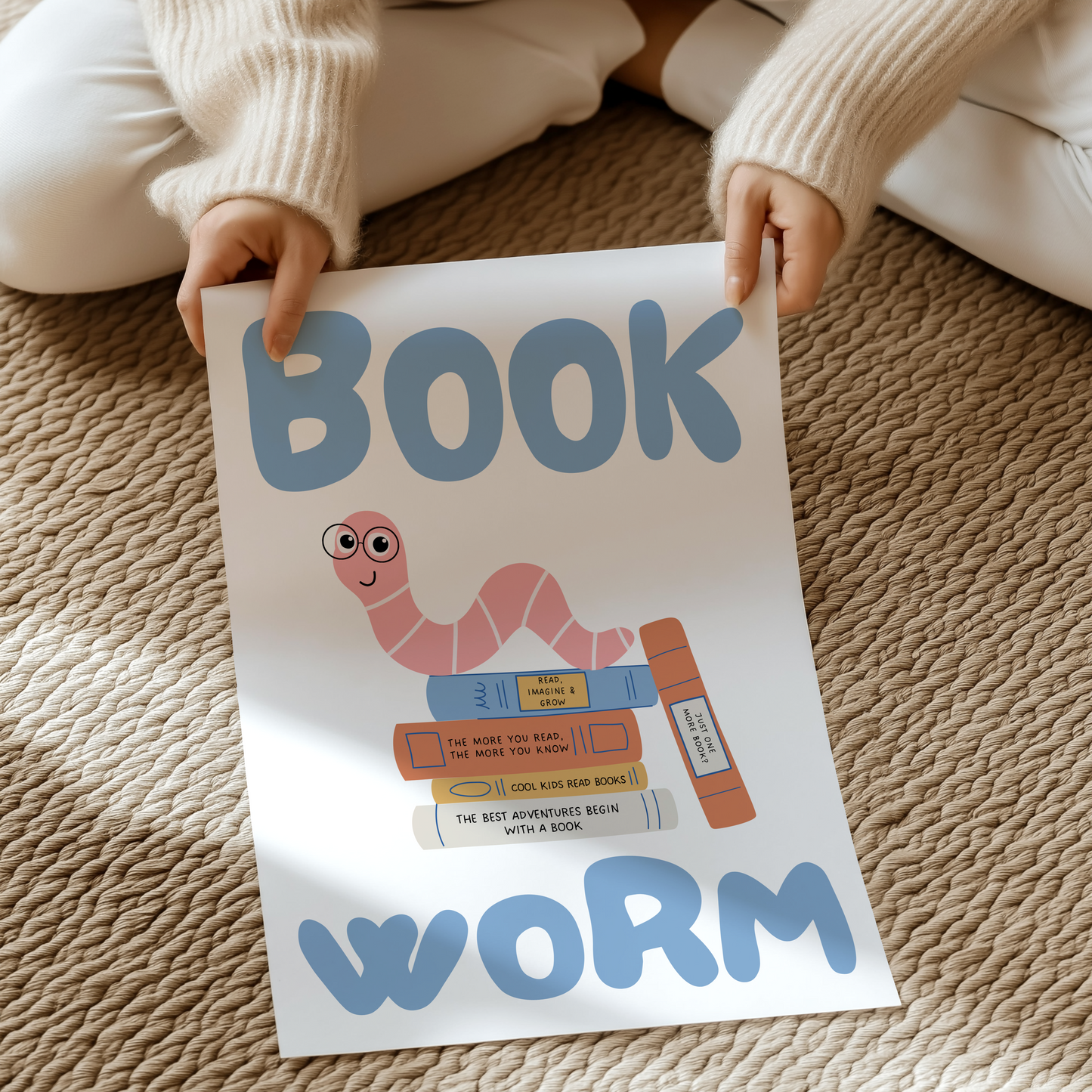 Book Worm | UNFRAMED PRINT