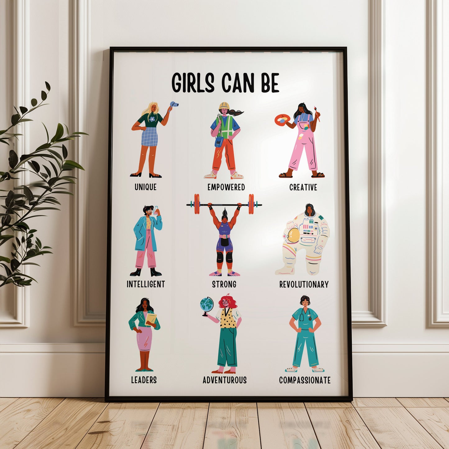 Girls Can Be Anything | UNFRAMED PRINT