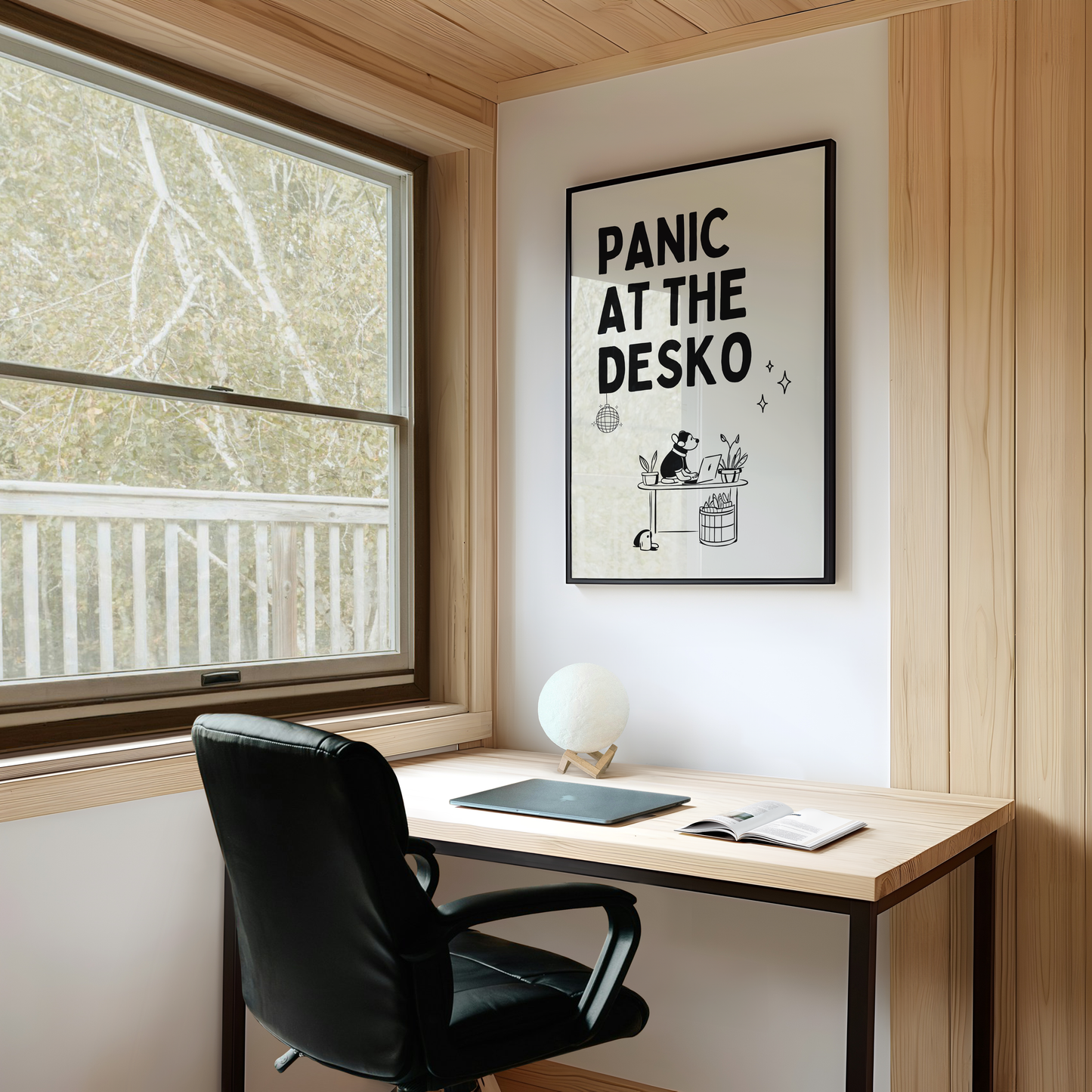 Panic at the desko | UNFRAMED PRINT