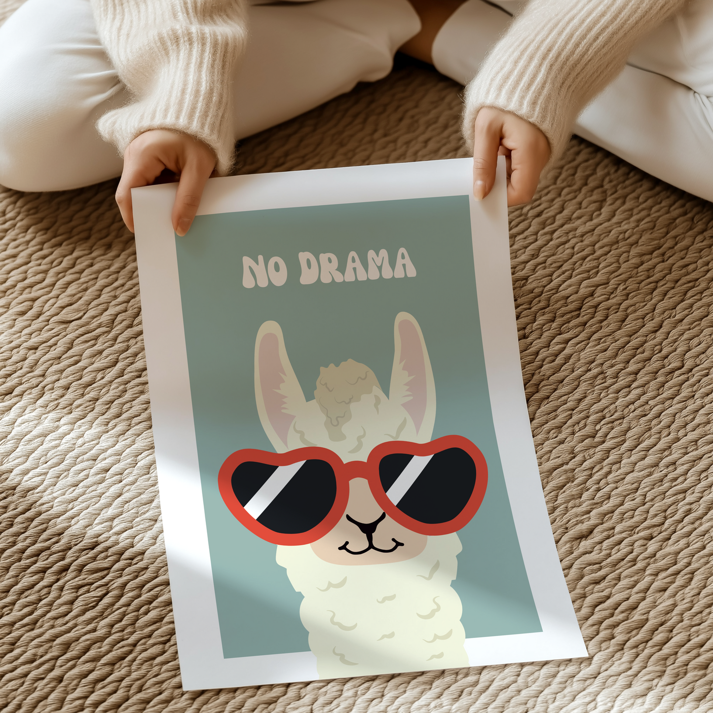 No Drama Llama | UNFRAMED PRINT