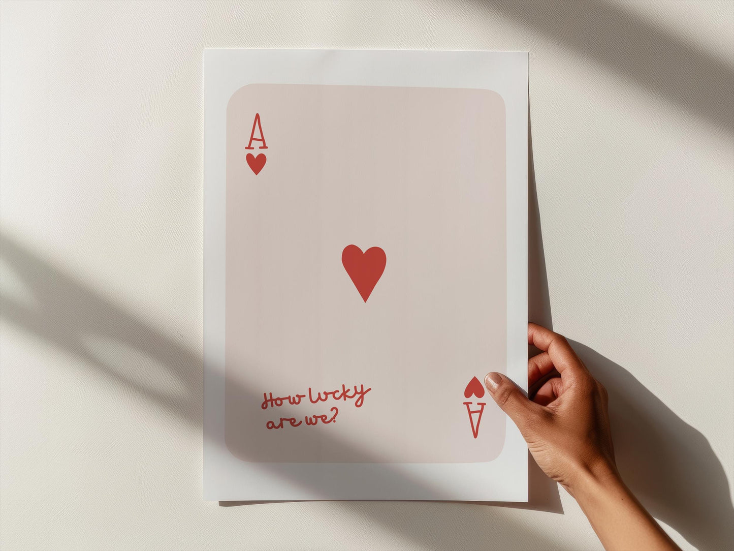 How lucky are we | UNFRAMED PRINT