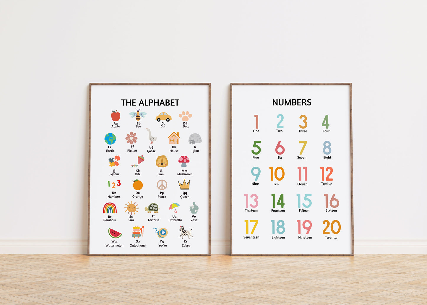 Set Of 6 Educational Prints | UNFRAMED PRINTS