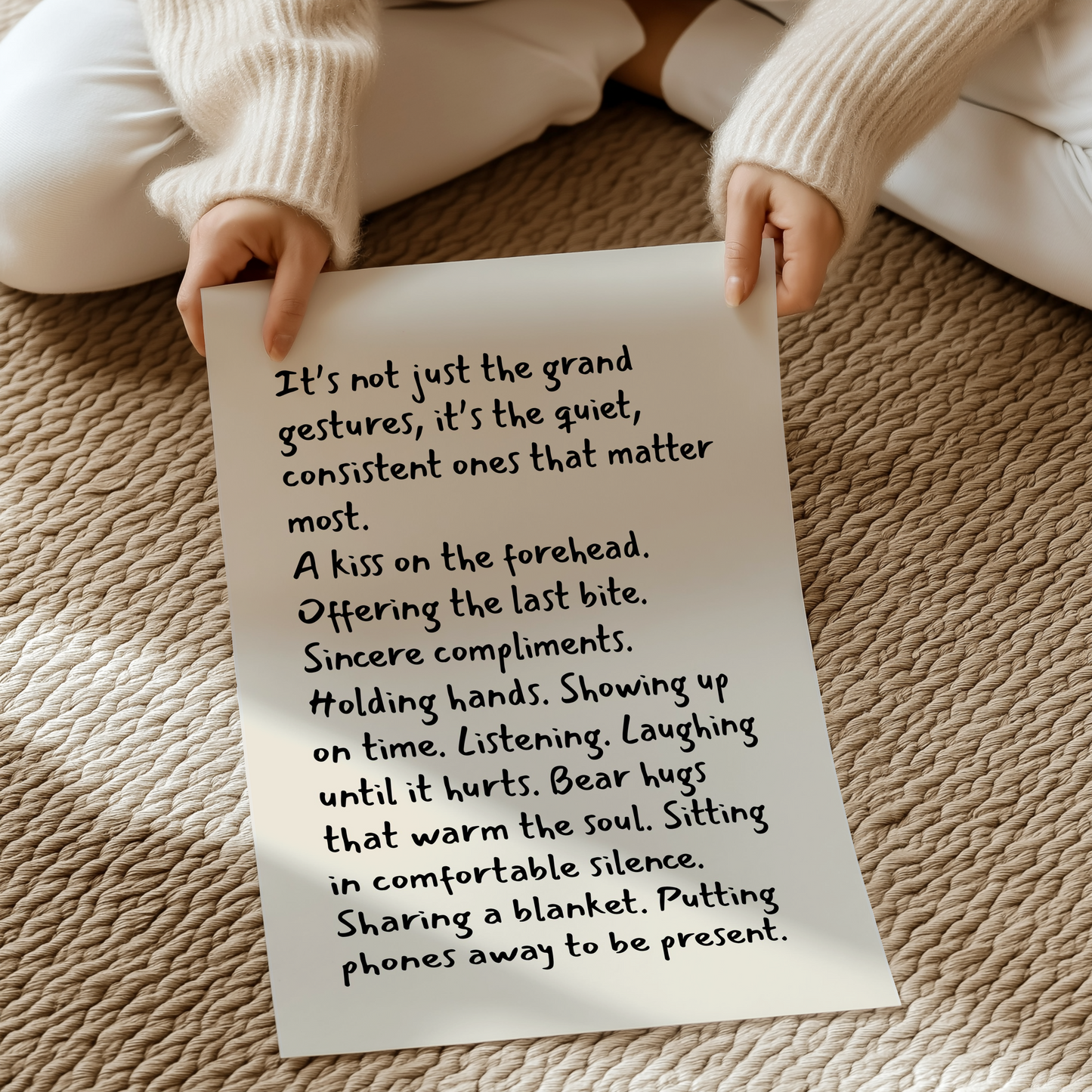 It’s not just the grand gestures | UNFRAMED PRINT