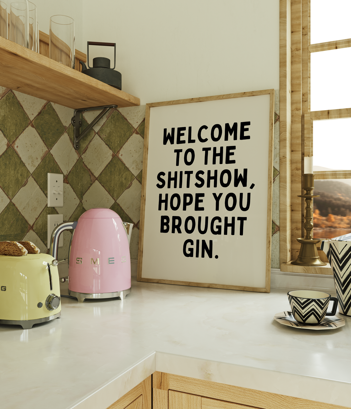 Welcome to the shitshow, hope you brought gin | UNFRAMED PRINT