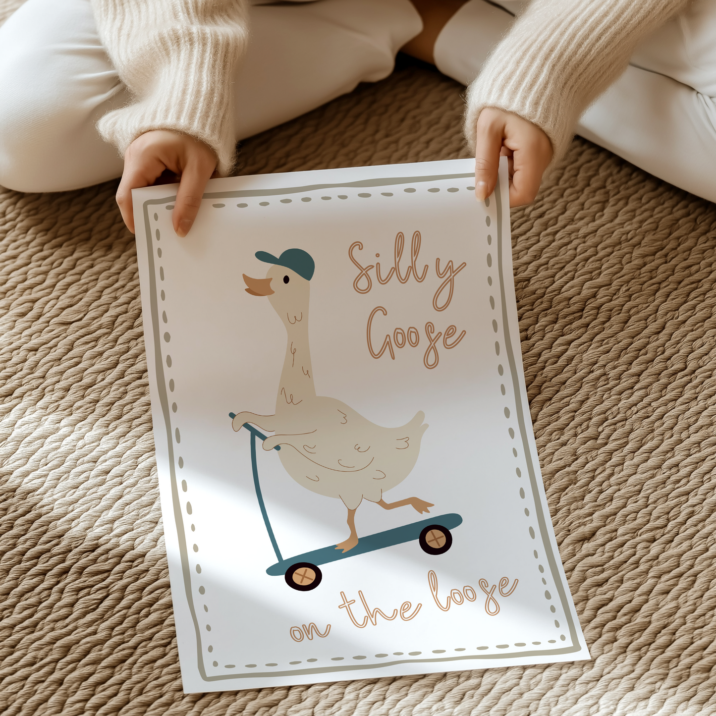 Silly goose on the loose | UNFRAMED PRINT