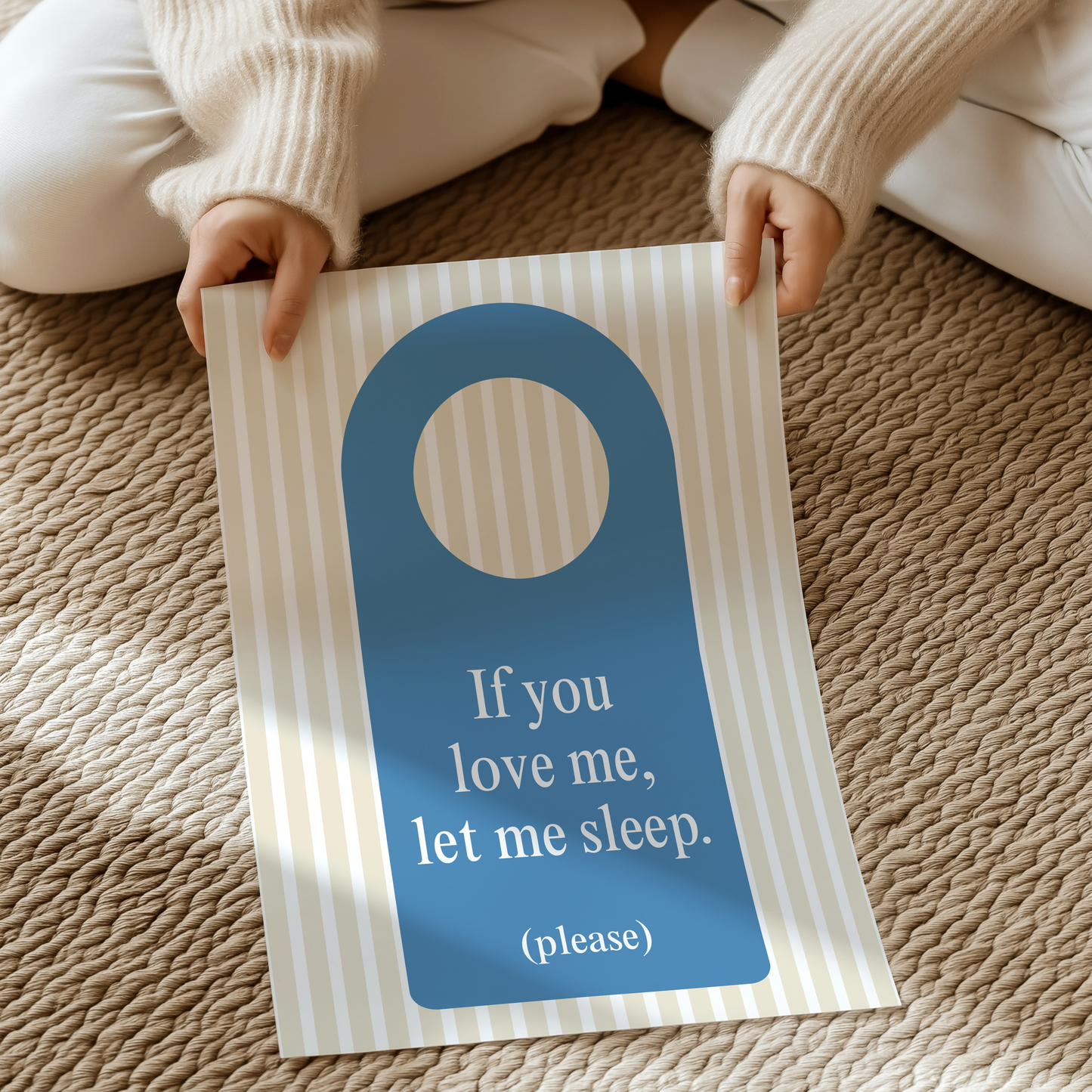 If you love me, let me sleep | UNFRAMED PRINT