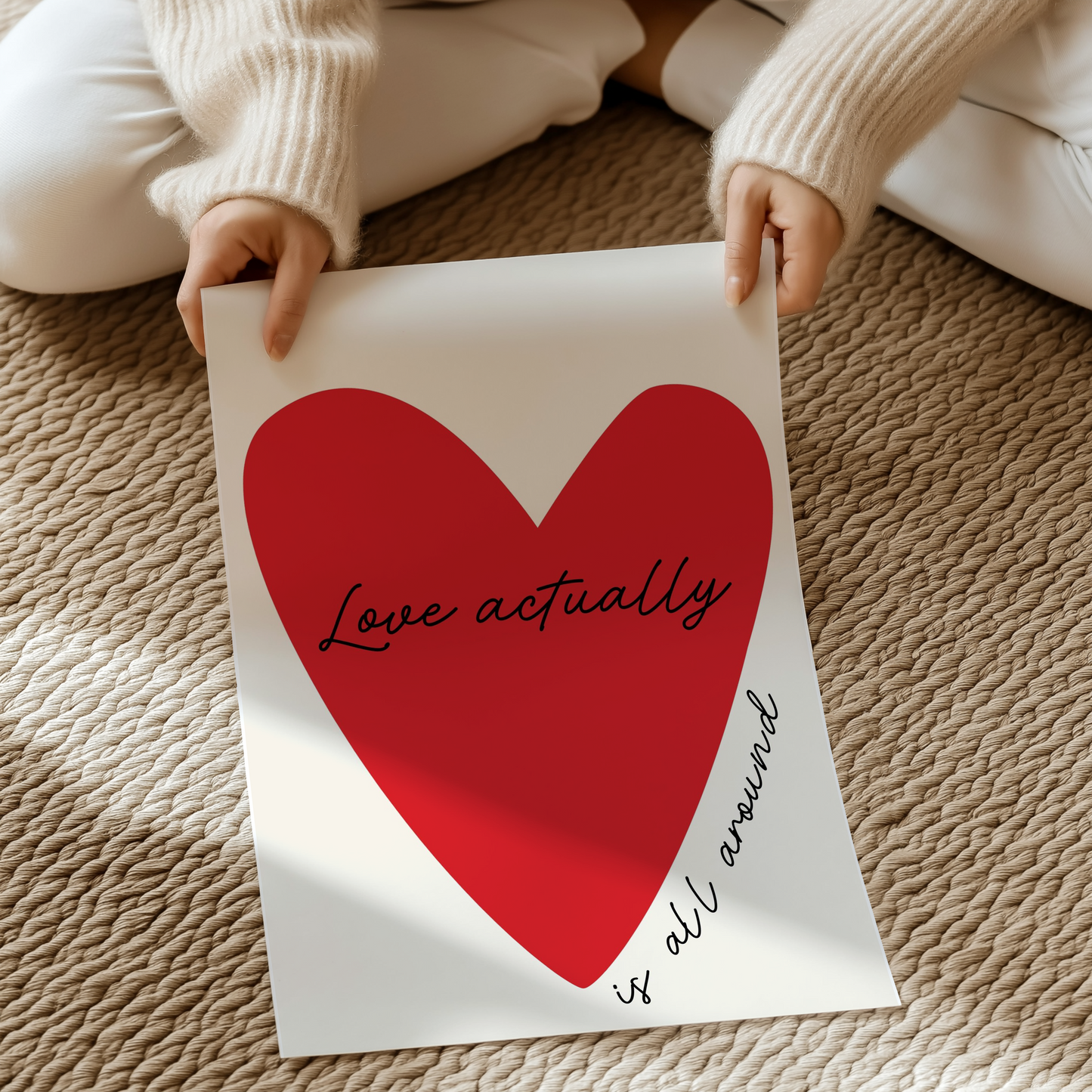 Love actually is all around | UNFRAMED PRINT