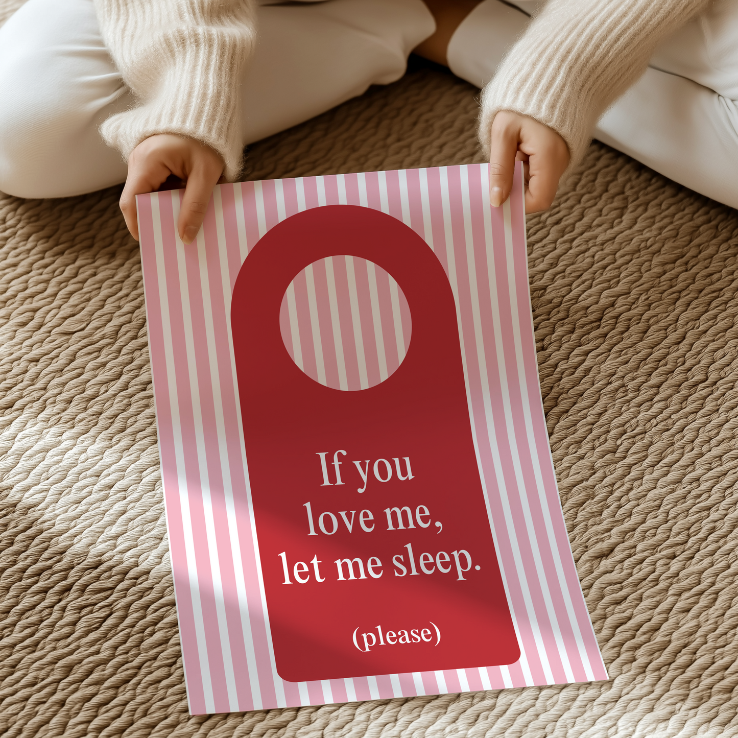 If you love me, let me sleep | UNFRAMED PRINT