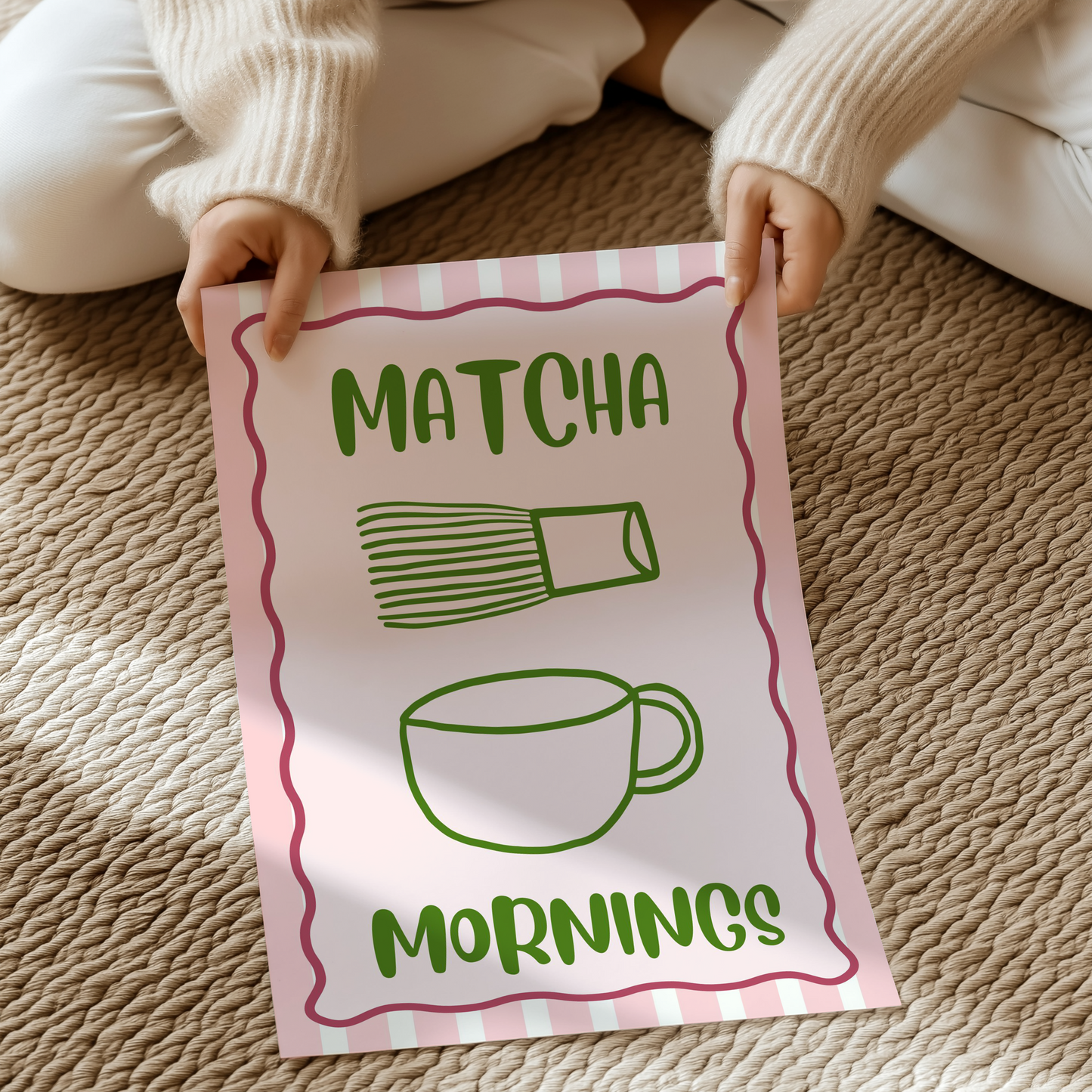 Matcha mornings | UNFRAMED PRINT