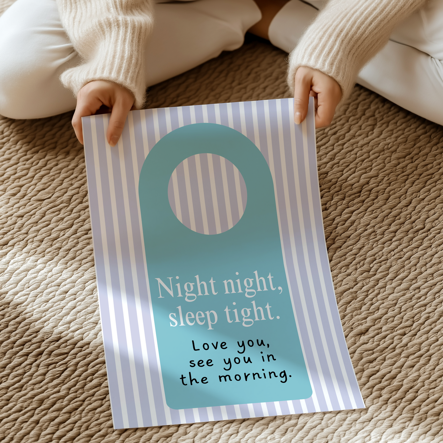 Night night, sleep tight, don't let the bedbugs bite | UNFRAMED PRINT