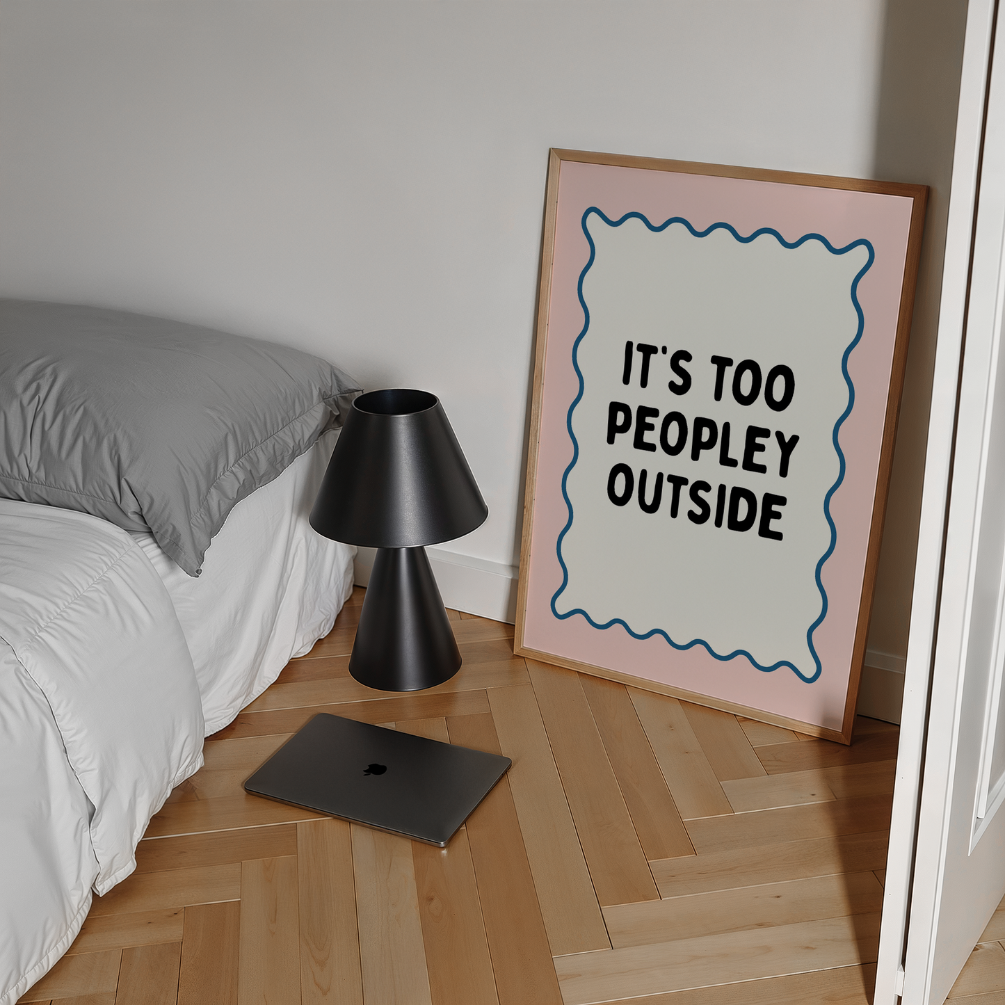It’s too peopley outside | UNFRAMED PRINT