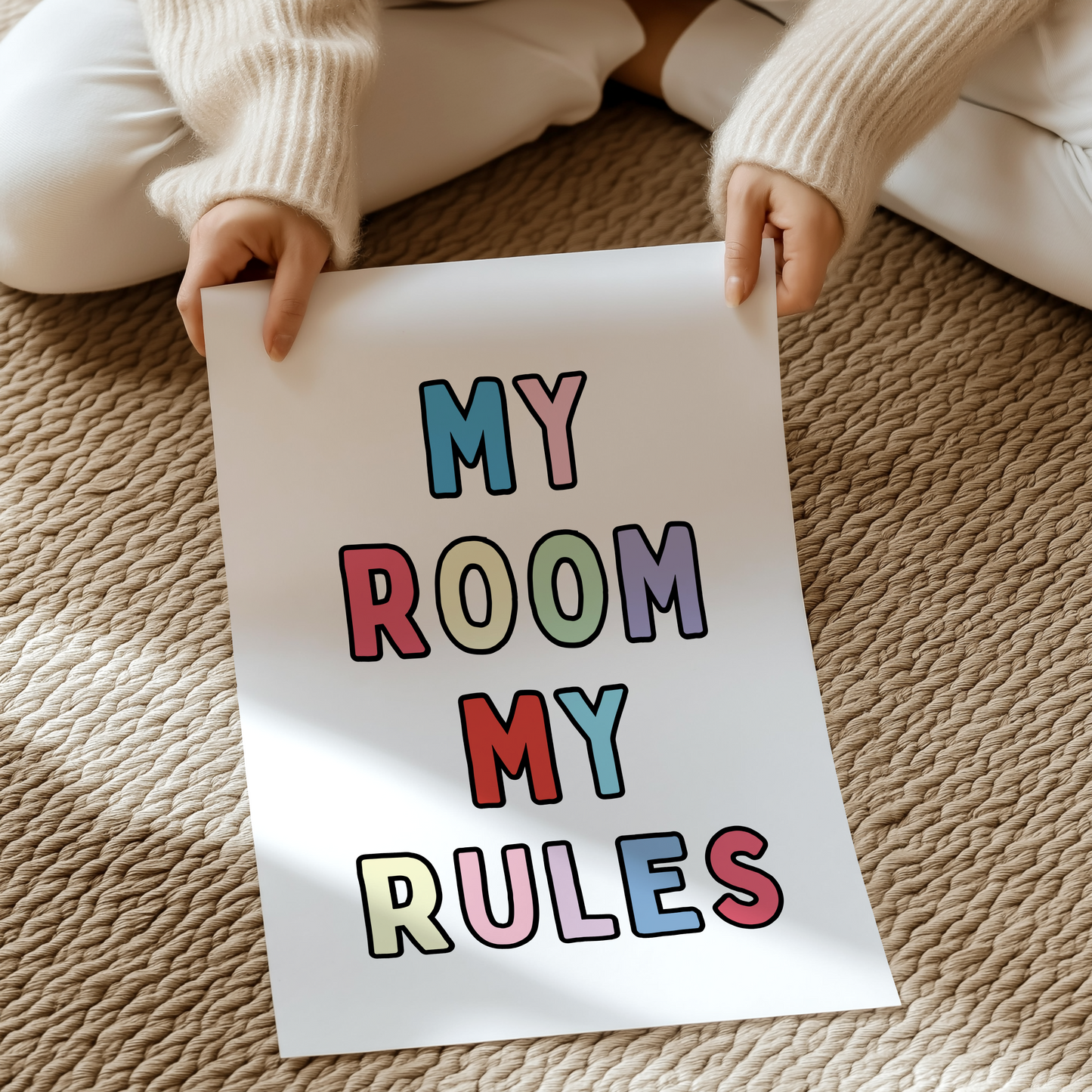 My room my rules | UNFRAMED PRINT