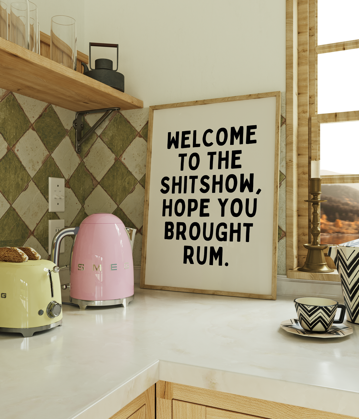 Welcome to the shitshow, hope you brought rum | UNFRAMED PRINT
