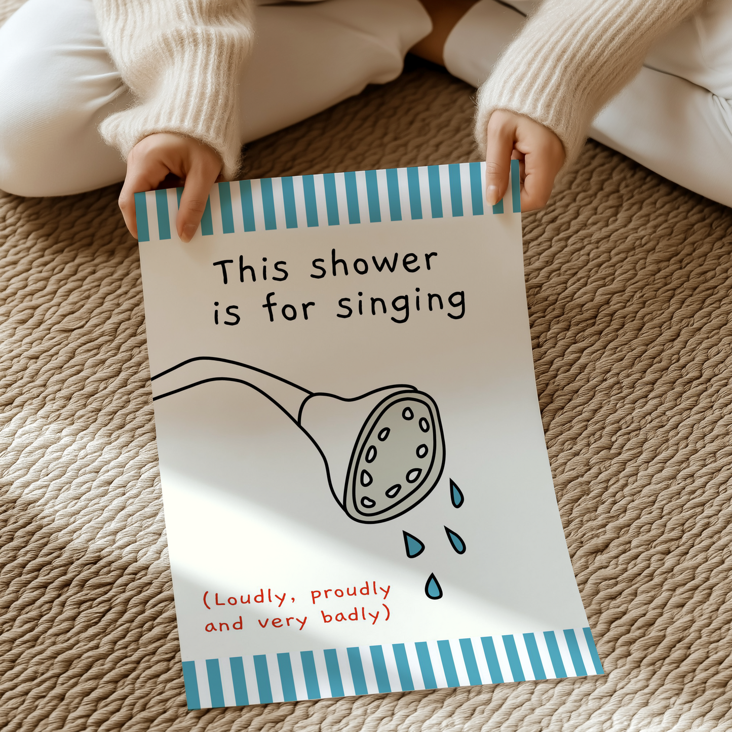 This shower is for signing | UNFRAMED PRINT