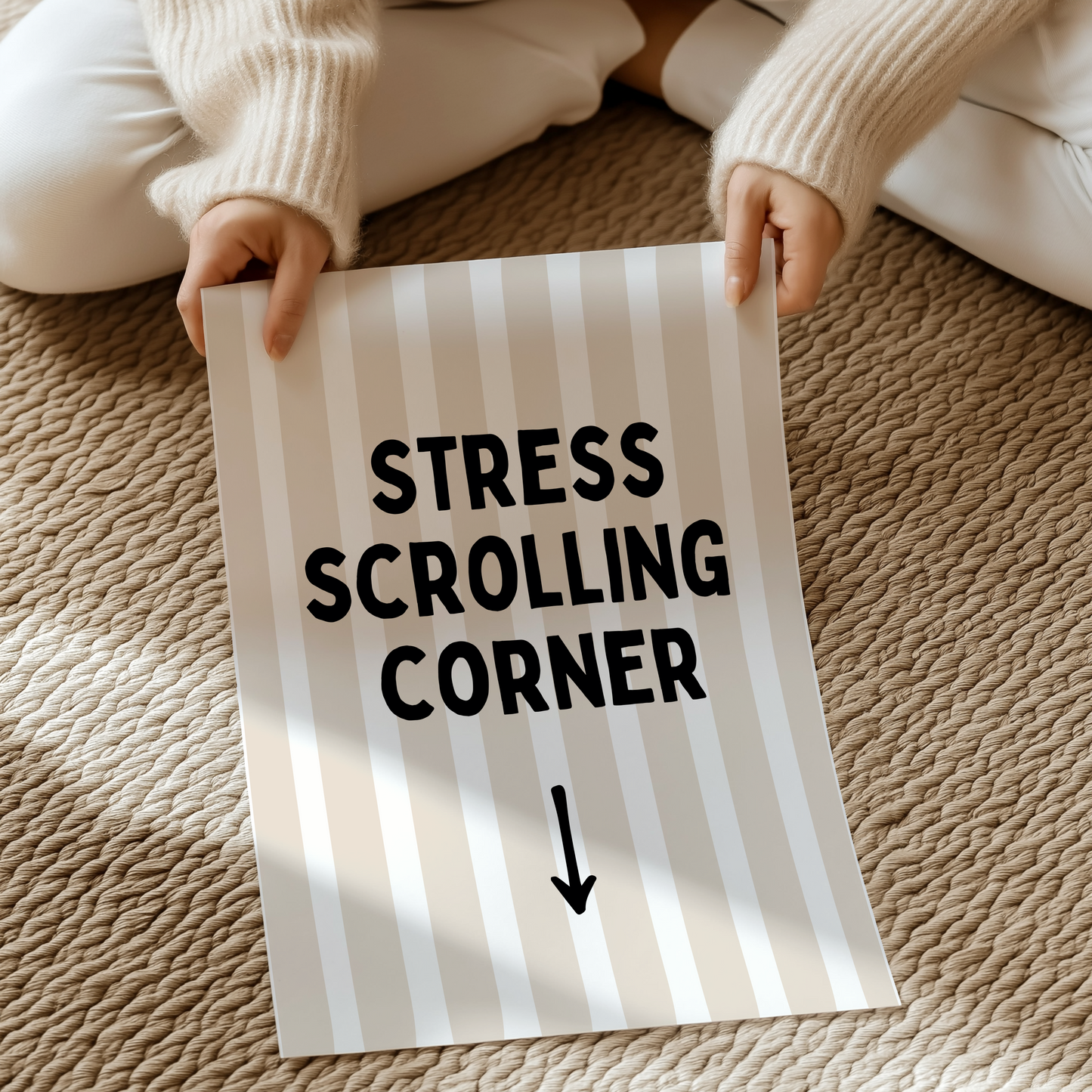Stress Scrolling Corner | UNFRAMED PRINT