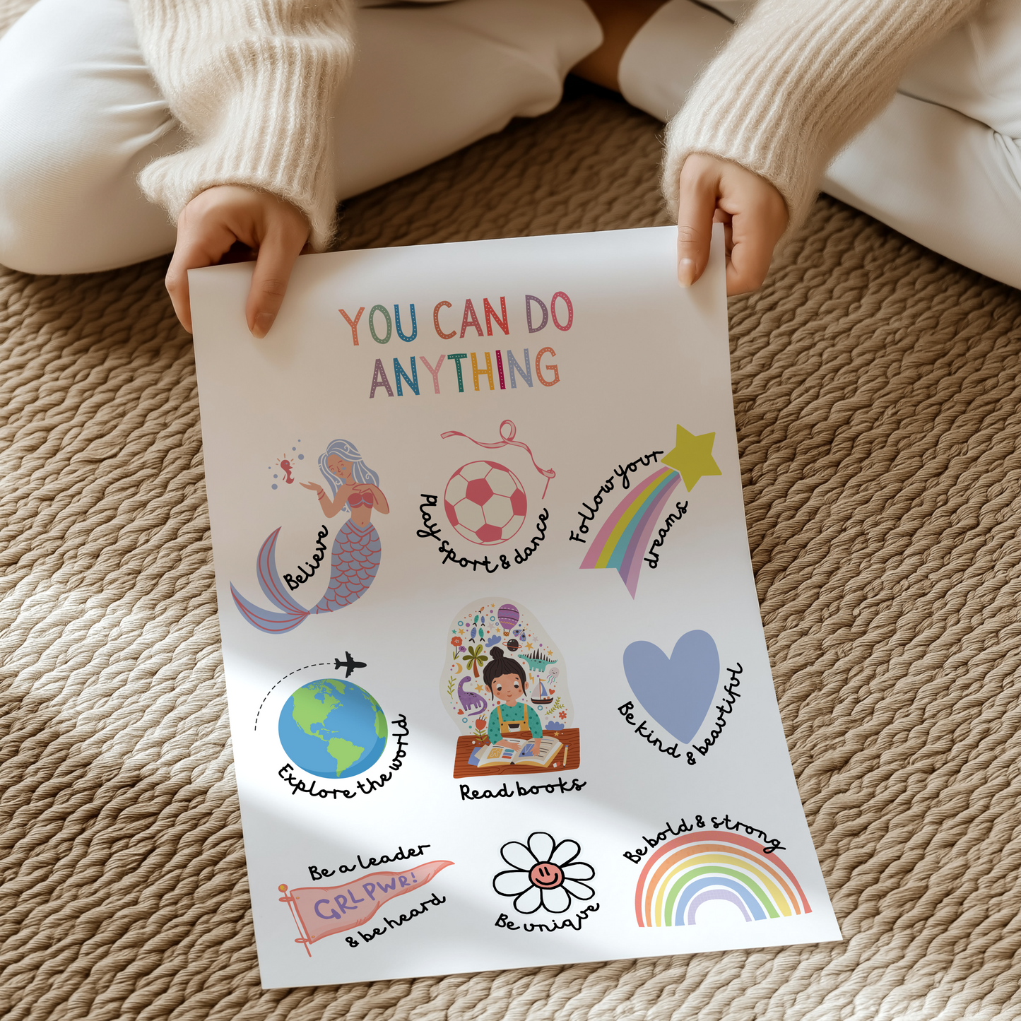 You can do anything *can be personalised with name* | UNFRAMED PRINT