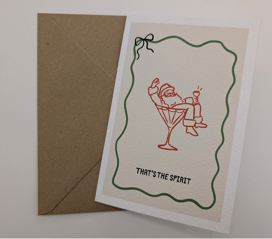 That's the spirit, greeting card