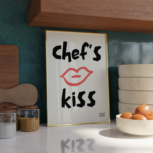 Chef's kiss | UNFRAMED PRINT
