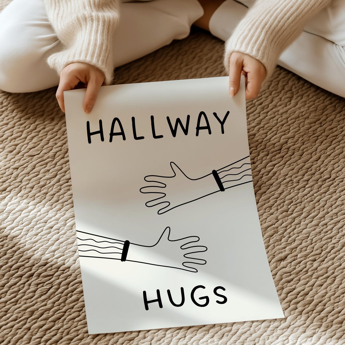 Hallway hugs | UNFRAMED PRINT