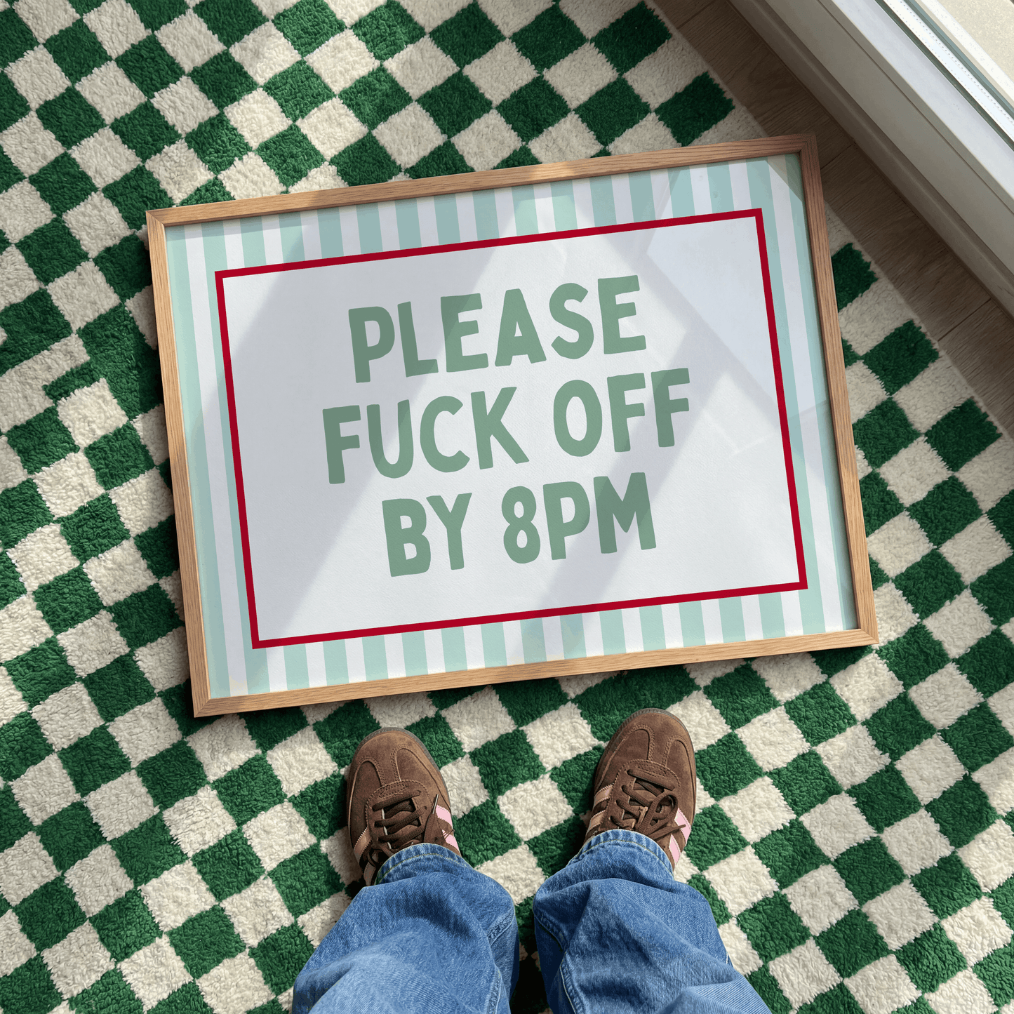 Please fuck off by 8pm |  UNFRAMED PRINT