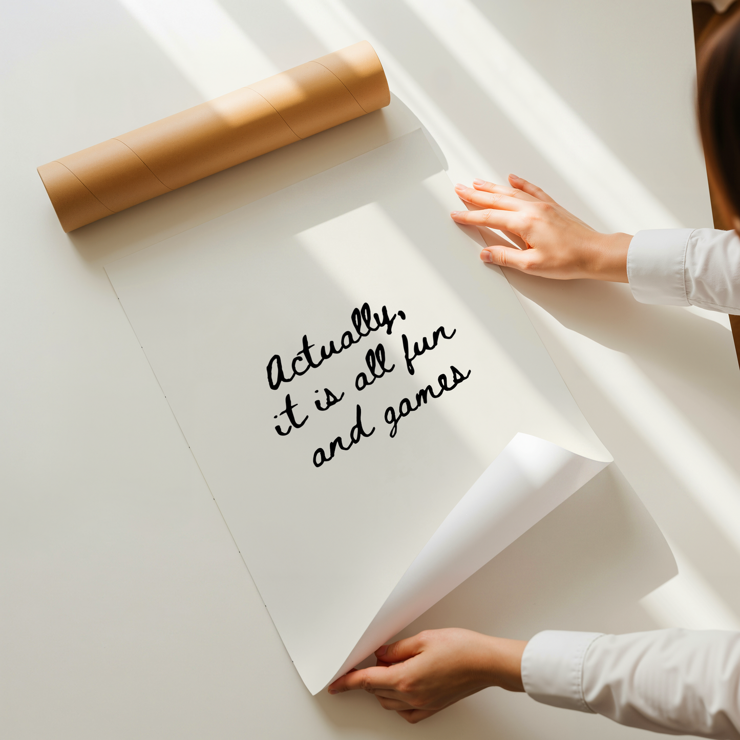Actually, it is all fun and games | UNFRAMED PRINT
