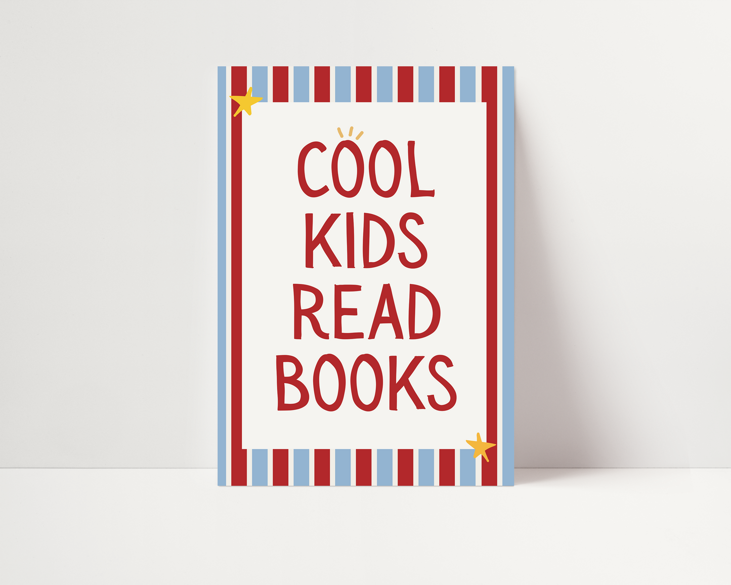 Cool kids read books | UNFRAMED PRINT
