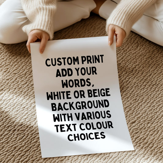 CUSTOM PRINT | UNFRAMED PRINT