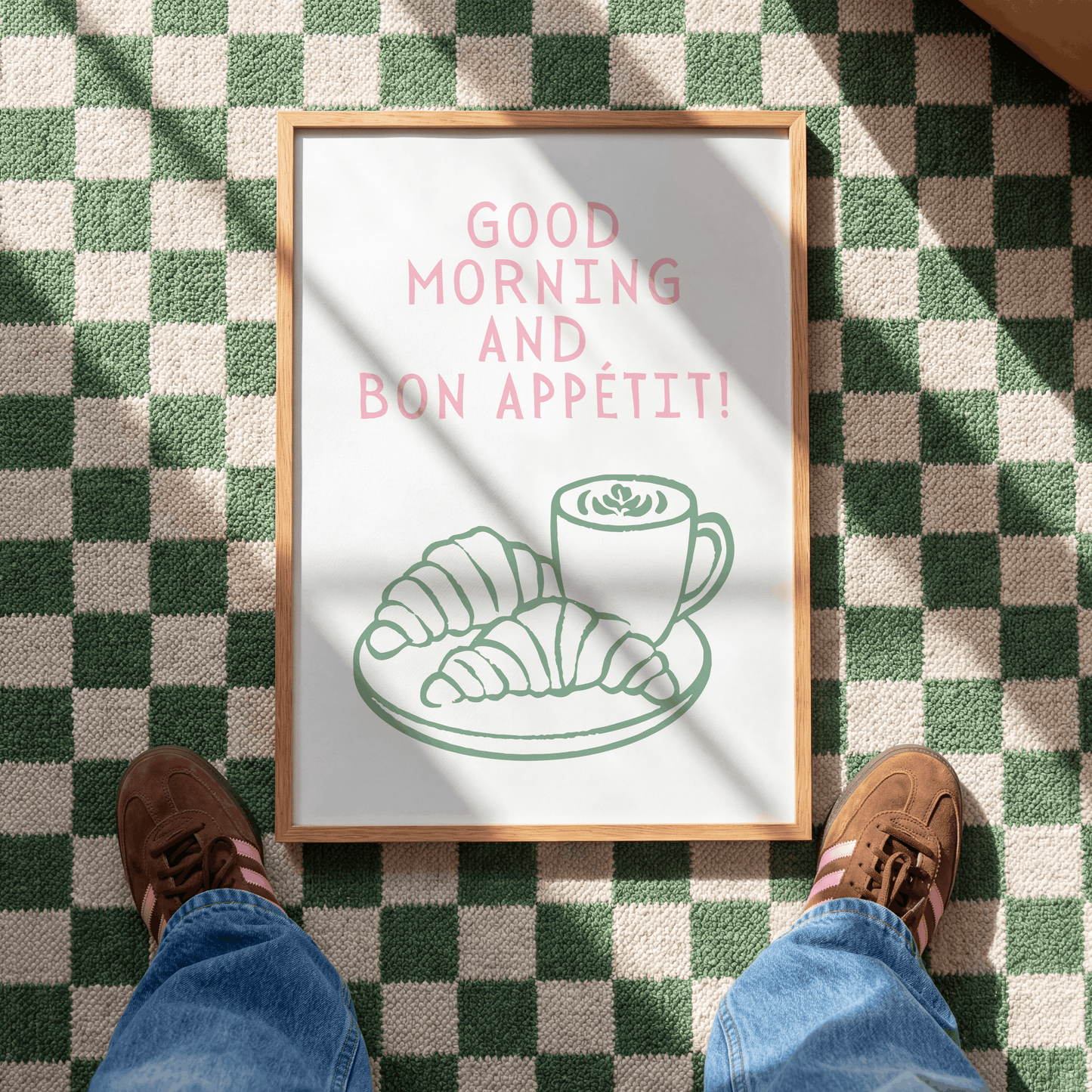 Good morning and bon appetit  UNFRAMED PRINT