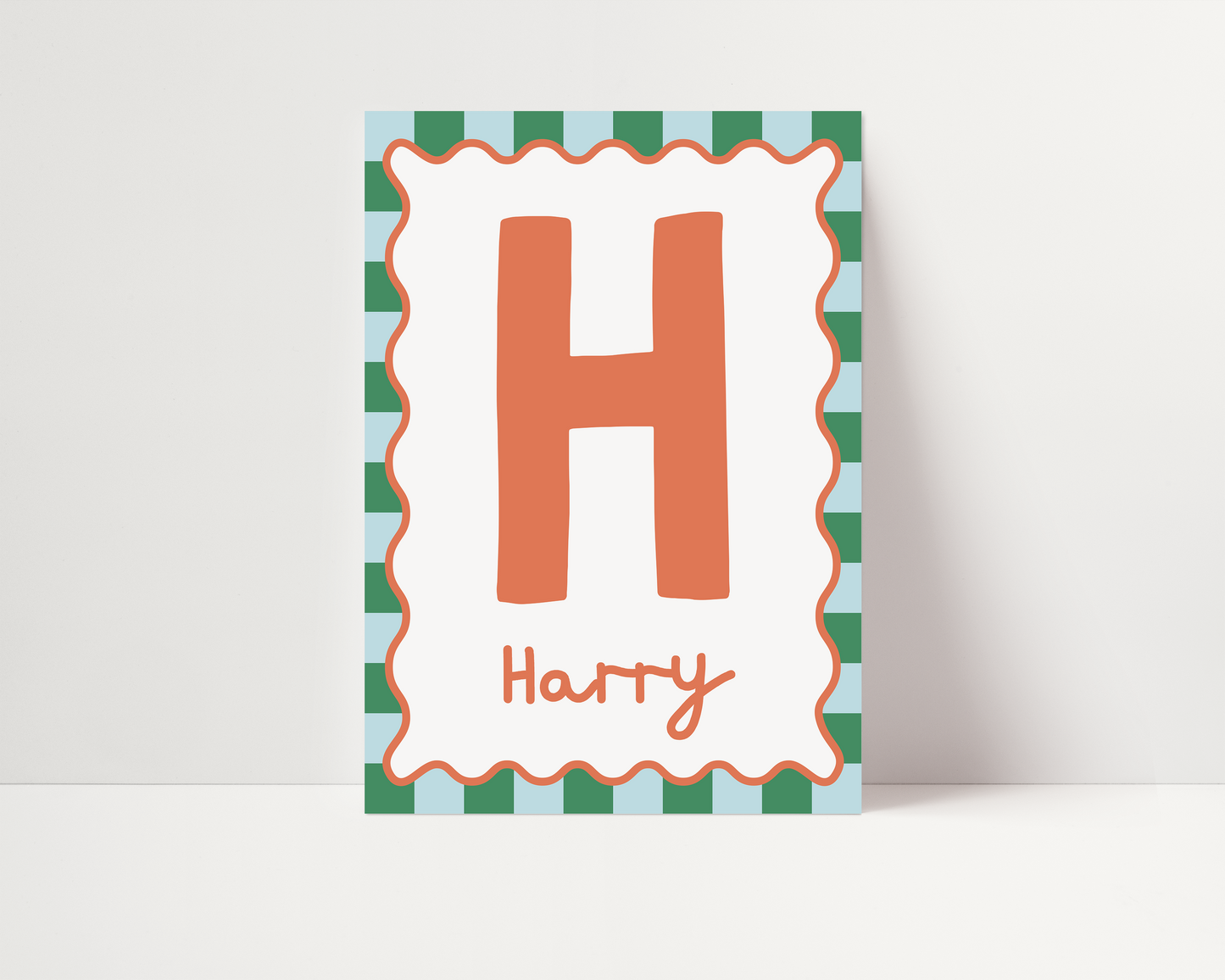 Personalised initial print | UNFRAMED PRINT