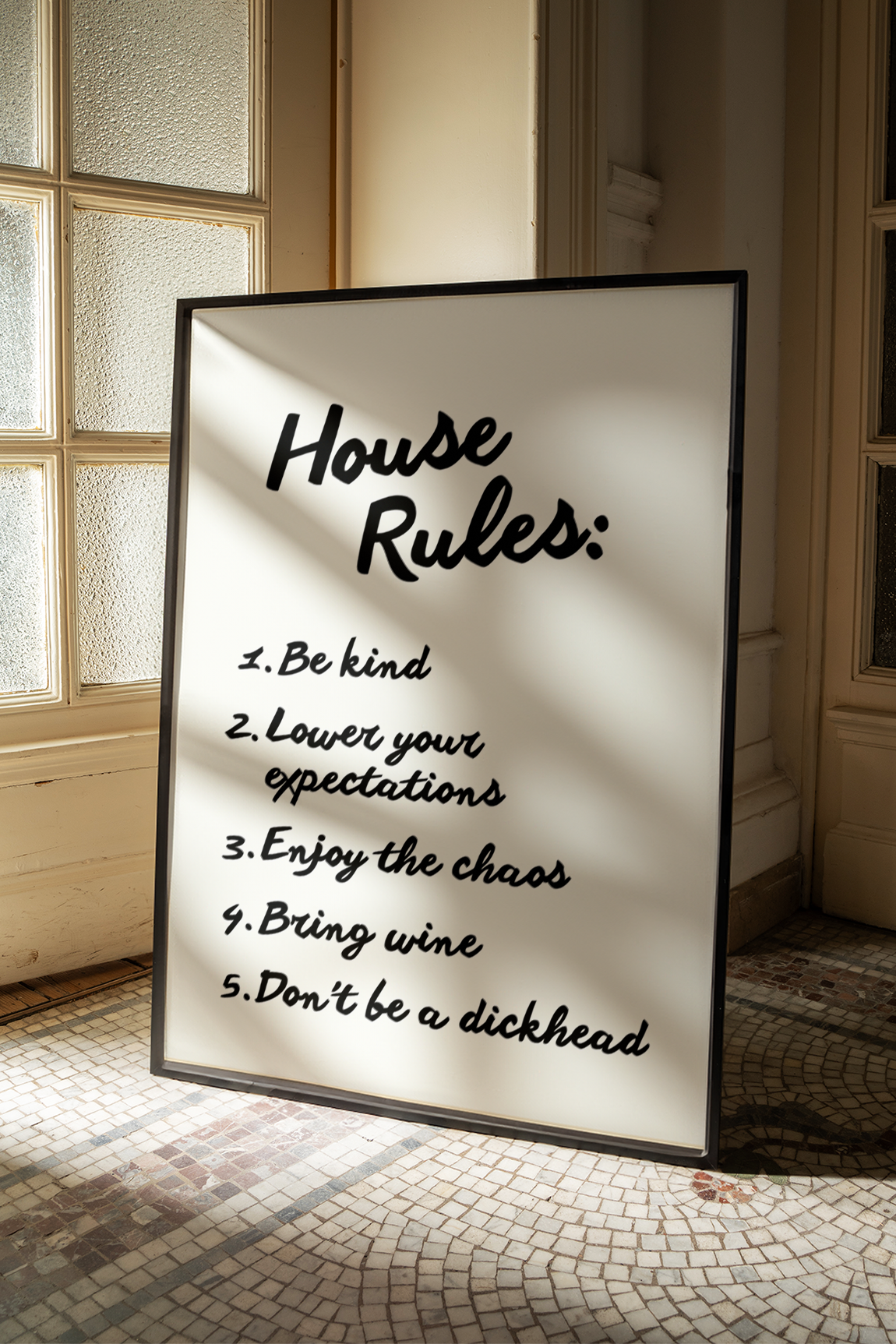 House rules | UNFRAMED PRINT