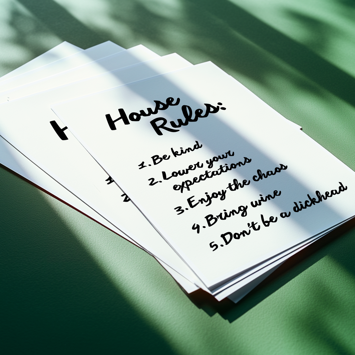 House rules | UNFRAMED PRINT