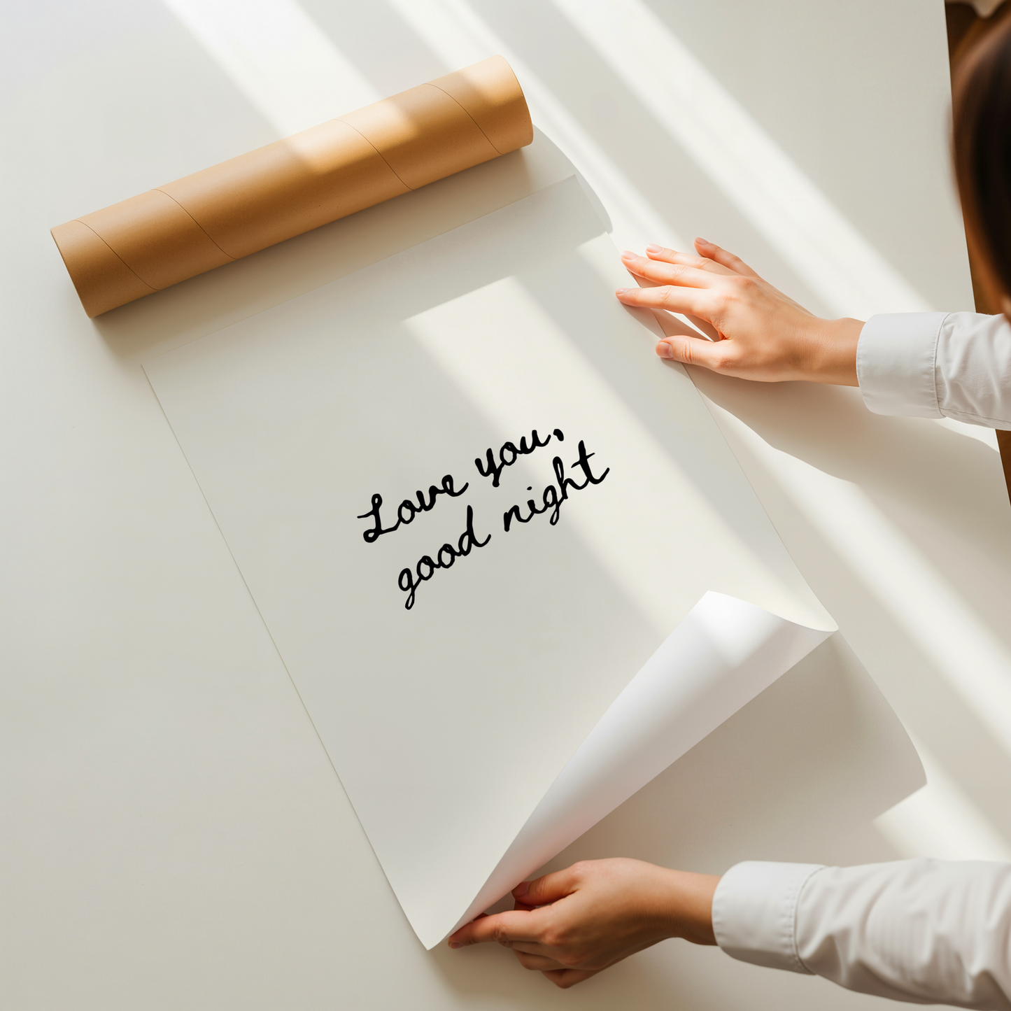 Love you, good night | UNFRAMED PRINT