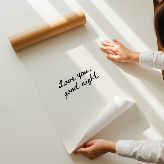 Love you, good night | UNFRAMED PRINT