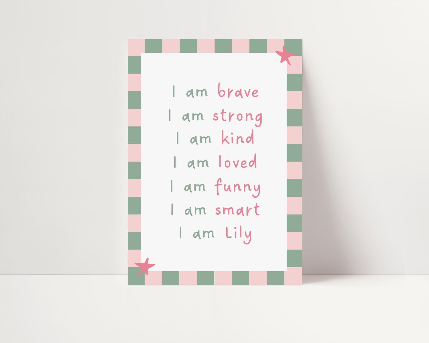 Set of affirmation prints  (Unframed prints)