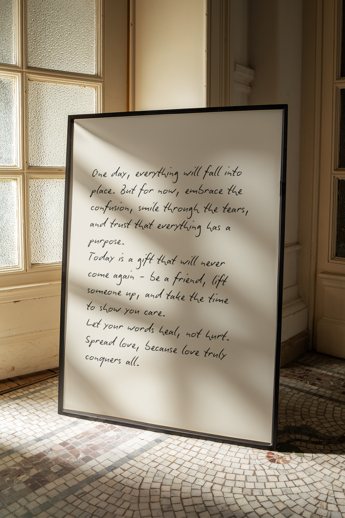 One day, everything will fall into place  | UNFRAMED PRINT