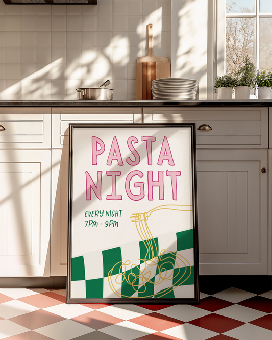 Pasta Night  | UNFRAMED PRINT