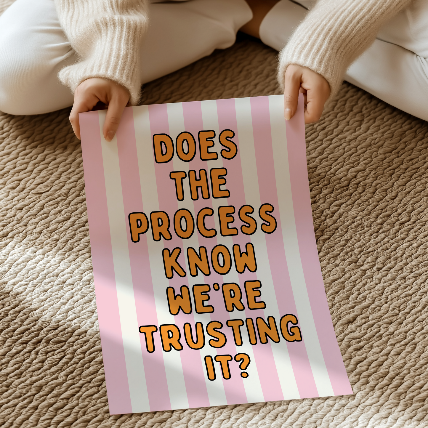 Does the process know we're trusting it? | UNFRAMED PRINT